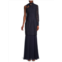 Mikael Aghal Tie-Neck Lace Gown