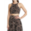 Michael Kors Collection Fishnet & Lace Cropped Top