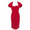 Roland Mouret Shift Dress In Structured Red Cotton