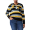 Parker Plus Montego Stripe Ruffle Sweater