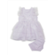 Pippa & Julie Baby Girls 2-Piece Foil Print Dress & Brief Set