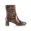 Aquazzura Saint Honore Leopard Patent Leather Ankle Boots