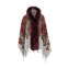 WOLFIE FURS Made For Generations Toscana Shearling Cashmere Blend Reversible Shawl
