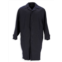 Balenciaga Knee-Length Carcoat In Navy Cotton
