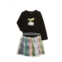 Samara Baby Girls 2-Piece Cherry Sweatshirt & Skirt Set
