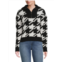 FOR THE REPUBLIC Houndstooth Quarter Zip Sweater