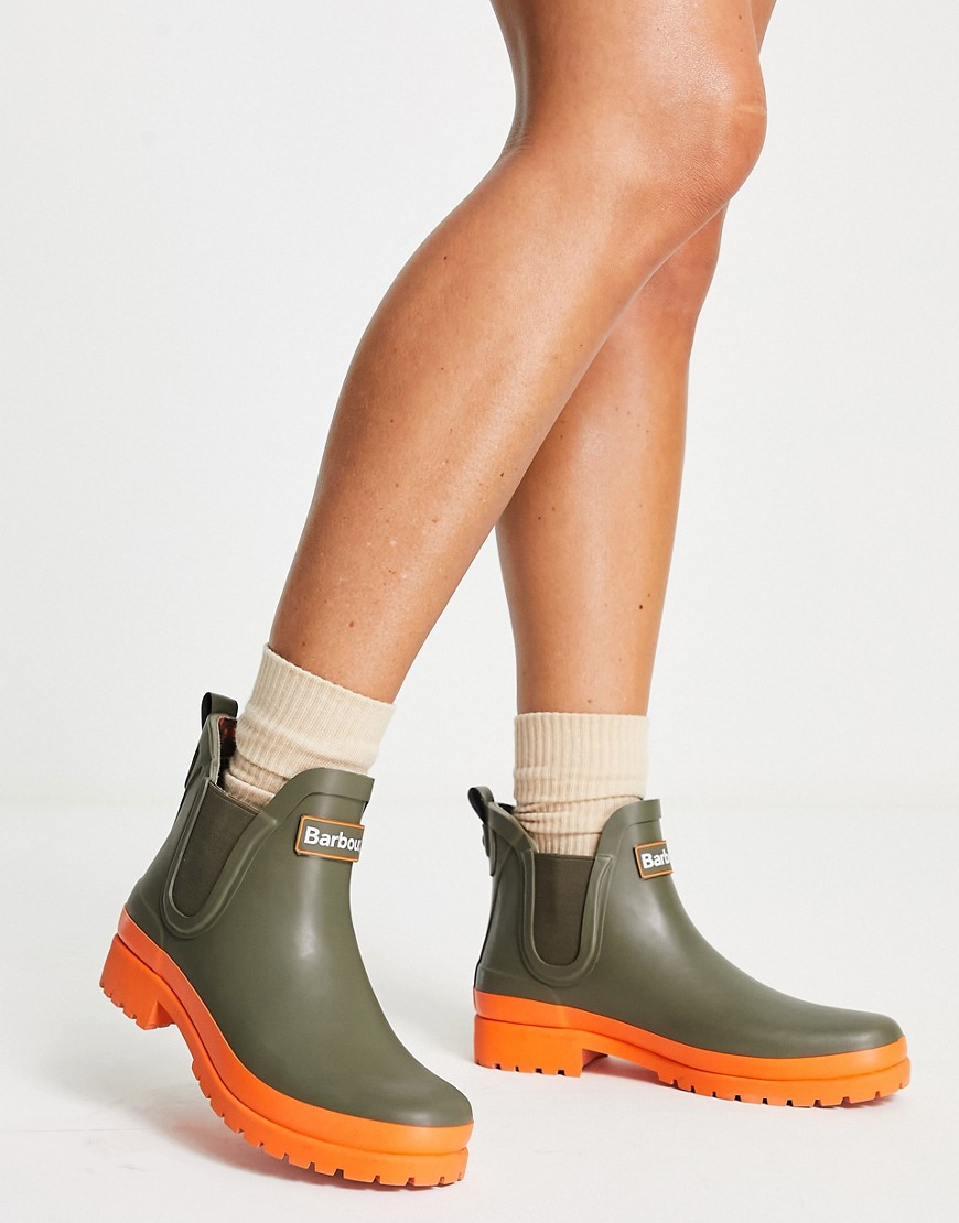 Barbour x ASOS exclusive Mallow wellington boots in fern
