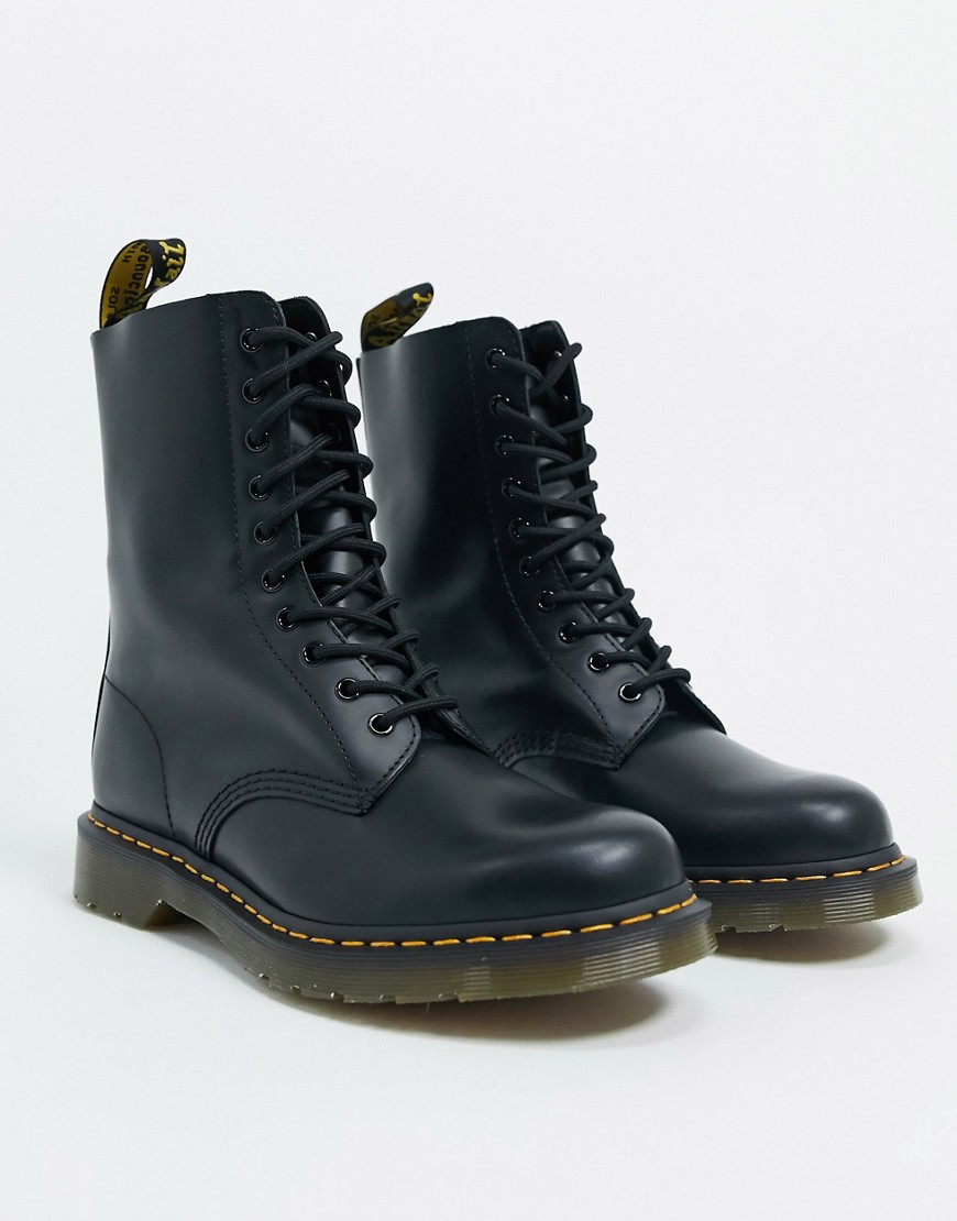 Dr Martens 1490 10-eye boots in black