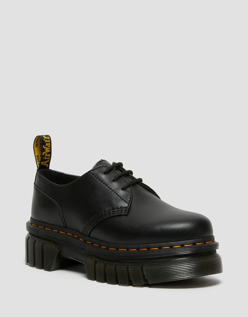 Dr Martens Audrick 3-eye shoes with chunky sole in black