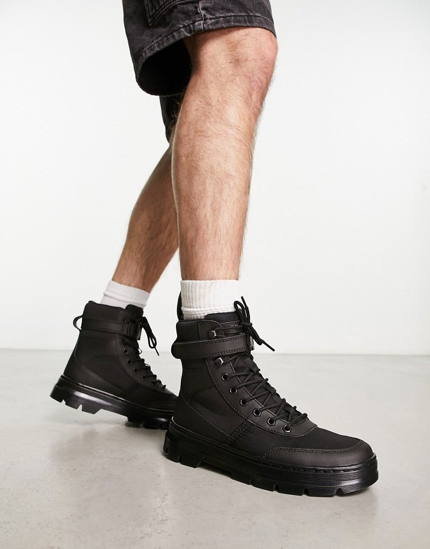 Dr Martens Combs Tech ankle strap boots in black
