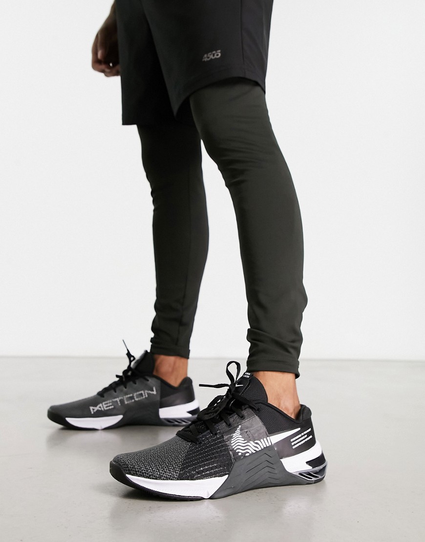 Nike Training Nike Metcon 8 sneakers in black and gray