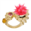 Collina Strada Gold & Pink Candy Pod Ring