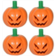 Booster Bricks Lego x4 Jack-O-Lanterns Pumpkin Pieces - Halloween Mask Minifig Orange Spooky Rare