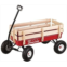 Duncan Toys Mountain Wagon - Pull-Along Wagon for Kids with Wooden Panels, All Terrain Tires, Wide Grip Handle, Wide Wheel Base, Red, 41” x 22” x 38.5”