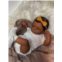 Angelbaby Realistic African American Reborn Baby Dolls Black Girl 19 Inch Life Like Sleeping Newborn Real Baby Silicone Doll Brown Skin Bebe Reborn Ethnic Alive Doll Sets Girl Boy