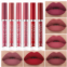 QIUFSSE 6 Colors Matte Lipstick Set,Velvety Liquid lipstick Red Lipstick Nude Lipstick Lip Makeup lip stain Long Lasting Waterproof Non-Stick Cup Lip Gloss Sets for Woman-Set A