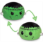TeeTurtle - The Original Reversible Ball Plushie - Green Monster - Cute Sensory Fidget Stuffed Animals That Show Your Mood - Perfect for Halloween!