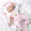 UCanaan Christmas Gitfs for Girls Lifelike Reborn Baby Dolls with Soft Weighted Body Realistic Newborn Baby 22 Inch Girl with Gift Set for Children Age 3+ Best Gitfs for Girls Birt
