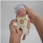 Mire & Mire Reborn Silicone Baby Doll Boy 7 Inch Doll Mini Realistic Newborn Baby Dolls Full Body Stress Relief for Adults Hand Made with Feeding & Bathing Accessories(G)