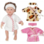 Mire & Mire Reborn Baby Doll Clothes 5-7 Inches Mini Baby Doll Clothing Outfit Accessories Nightgown Set 3 Pices Sets