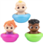 Jazwares CoComelon Bobble Bath Water Figure Set Toy, 3 Pack- Includes Floating JJ, Cody & YoYo - Officially Licensed - Add to Bath Time Fun! Gift for Kids, Boys & Girls, Toddlers & Preschoo