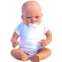 Ann Lauren Dolls Baby Doll Clothes- White Baby Doll Romper Fits 15-18 Baby Dolls