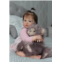 Zero Pam 24 Lifelike Reborn Baby Doll Girl, Realistic Silicone Newborn Toddler with Rooted Hair, Soft Toy