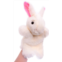 ZUXUCUVU Bunny Hand Puppets Rabbit Plush Animal Toys for Imaginative Pretend Play Storytelling White