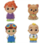 Cocomelon 4 Figure Pack - JJ & Family Figure Set - Family and Friends - Includes JJ, YoYo, Tomtom, and Bingo The Dog - Toys for Kids, Infants and Preschoolers