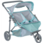 Adora Zig Zag Twin Jogger Stroller for Baby Doll,Blue