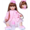Pinky Reborn Pinky Lifelike Reborn Toddler Dolls Girl 24inch 60CM Realistic Looking Princess Baby Doll Vinyl Silicone Long Hair Babies Toy Gift