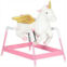 Qaba Spring Rocking Horse, Kids Ride on Horse for 5-12 Years, Ride on Toy with Sound, Unicorn Design, Pink