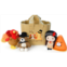 Genius Baby Toys The Original My Babys First Thanksgiving Holiday Fill and Spill Toy Playset with 4 ct Plush Toys (Turkey, Teddy Bear, Pumpkin Pie, Native American Girl Doll) with