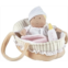 Tikiri Toys Grace Soft Baby Doll with Carry Cot, Bottle & Blanket, Ages 6 Months & up