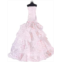 Peregrine Pink & White Multitextured Lace Strapless Gown for 11.5 inches Dolls