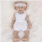 Vollence 15 inch Elf Full Silicone Baby Doll That Look Real,Not Vinyl Dolls, Angel Realistic Reborn Baby Doll,Lifelike Newborn Baby Doll - Girl