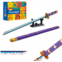 CHUANGPIN Zoro Anime Swords Building Set Compatible with Lego,Roronoa Zoro Yamato Sword with Scabbard and Bracket,Handmade Purple Yama Enma Katana Toy Building Set for Adults (Yama
