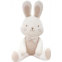 JOHN N TREE Organic Super Soft Organic Cotton Baby First Friend, Attachment Doll for Baby, Pillow Buddy, Plush Animal Toys, Stuffed Animal Bunny, Chubby Cheeks Bow Tie Bunny