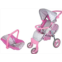 Lissi Twin Baby Doll Stroller with Car Seat and Accessories, Multi