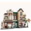 QLT QIAOLETONG QLT Book Nook Building Set with LED, Modular Building Block Sets Compatible with Lego Bookend Adult(1194 Pcs), Ideas Building Set for Adults and Kids, Coffee Shop, Bookstore and Po