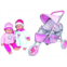 Lissi Twin Baby Dolls in Twin Jogger Stroller