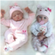 CHAREX 2 Pack Lifelike Reborn Baby Dolls - 22 inch Baby Girl Doll, Newborn Baby Doll Handmade Weighted Soft Body That Look Real for Children Kids Collector Age 3+