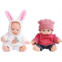 ONEST 2 Sets 5 Inch Dolls Cute Baby Dolls Include 2 Pieces Baby Mini Dolls, 2 Sets Handmade Doll Clothes