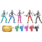 Power Rangers Dino Fury 5 Team Multipack 6-Inch Action Figure Toys with Keys and Chromafury Saber Weapon Accessories (Amazon Exclusive)
