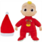 Cocomelon Musical Deck The Halls JJ Doll - Includes JJ Roto Doll with Santa Hat - Festive Doll with Activated Sounds- Toys for Preschoolers
