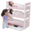 Emily Rose Doll Triple Bed, 18 Inch Doll Furniture Mini Baby Doll Stackable Bed, Wooden Doll Accessories Bunkbed Furniture Set, 18 Doll Bedding, Toy Playsets - Compatible with 18 A
