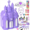 PERRYHOME Kids Makeup Kit for Girl 52 Pcs Frozen Castle Toys for Girls, Safe & Non-Toxic & Washable Little Girl Makeup Kit, Toddler Girl Toy Christmas & Birthday Girl Gift for 3-12