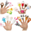 BETTERLINE Finger Puppet Set (20-Piece), 6 Family Member and 14 Animal Finger Puppets Plush Toys - Great for Storytelling, Role-Playing, Teaching, Easter Eggs and Fun