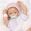 Paradise Galleries Realistic Newborn Baby Doll, Fiorenza Biancheri Designers Collection, 18 Christmas Holiday Reborn Baby Doll Gift with Magnetic Pacifier, Forever Yours - Golden