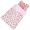 Rakki Dolli 2-PC Set Doll Bedding with Comforter and Pillow, Reversible Print Doll Bedding Accessories, Fits American Girl Dolls and Other 18 Inch Dolls